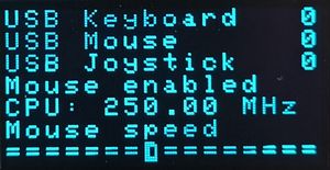Interface en anglais de l'Atari Eiffel Pico USB